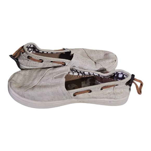 TOMS Kids Bimini Natural Burlap Classic - Size 12Y - Picture 3 of 8